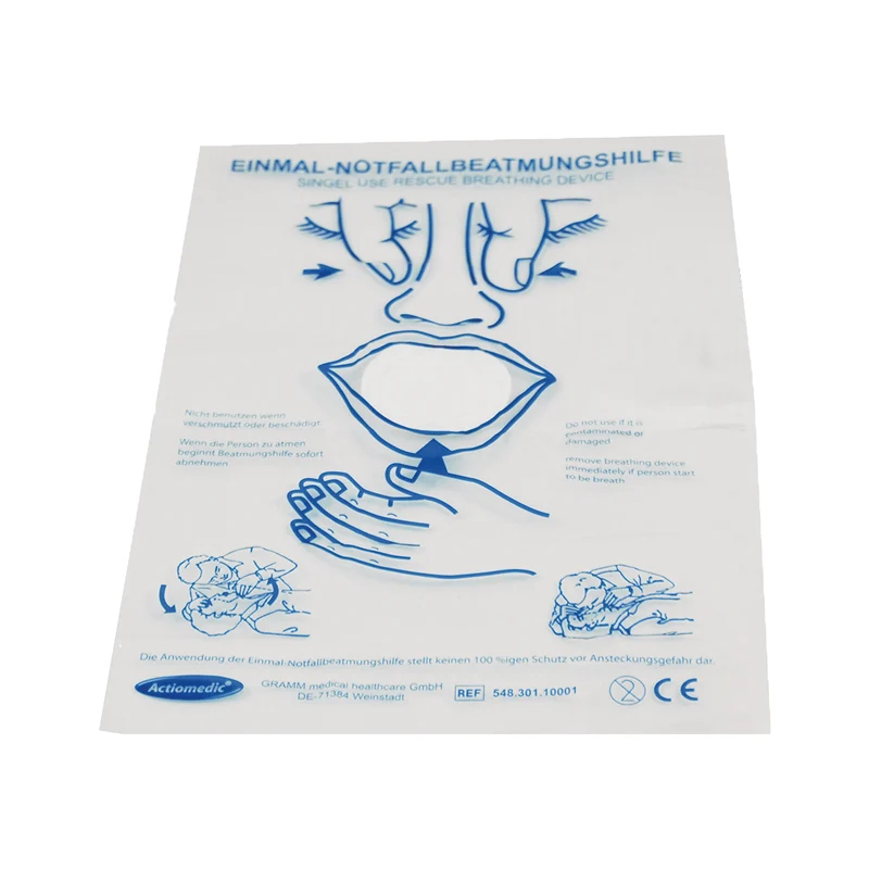 Actiomedic MediSave Notfall Beatmungstuch, transparent mit Filter