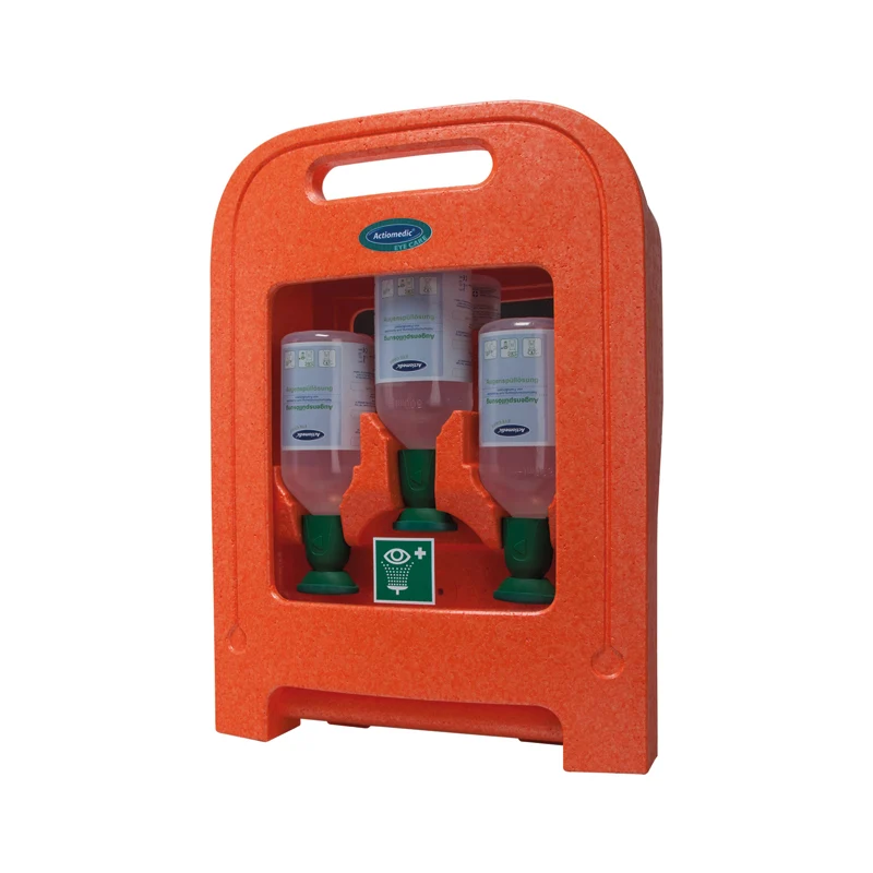 Actiomedic EYE CARE Medi2Protect II Augenspülstation – mit Sichtfenster und Wandhalterung