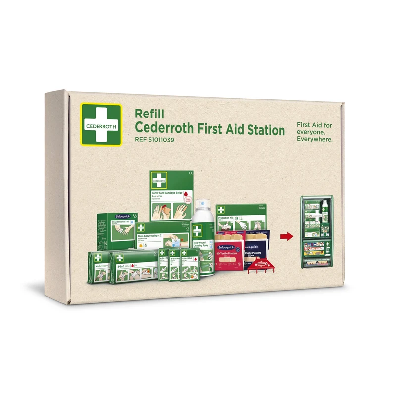 Cederroth Nachfüllpaket für Erste-Hilfe-Station mit Blutstillern und Pflastern