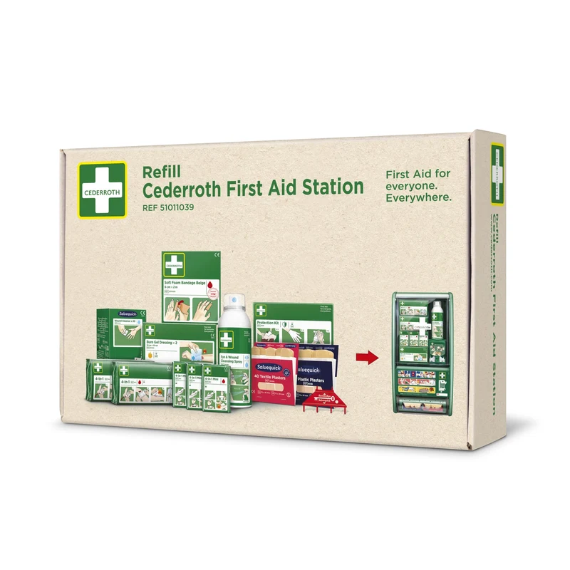 Cederroth Nachfüllpaket für Erste-Hilfe-Station mit Blutstillern und Pflastern