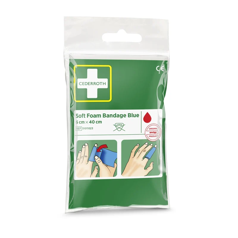 Cederroth Fingerverband Soft Foam Pocket Size, 6 cm x 40 cm