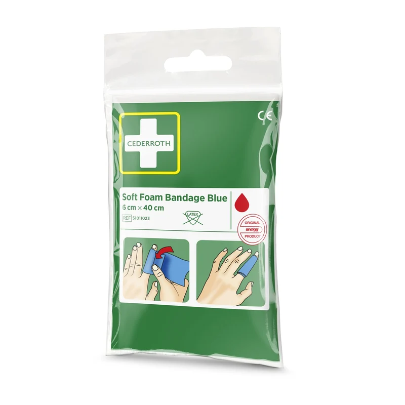 Cederroth Fingerverband Soft Foam Pocket Size, 6 cm x 40 cm