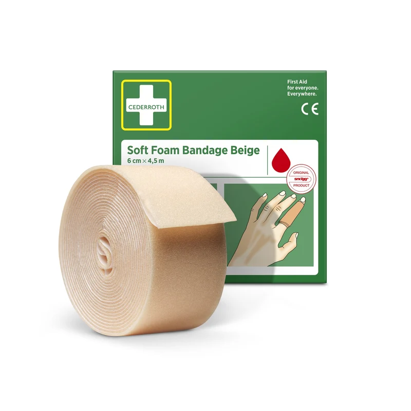 Cederroth Fingerverband Soft Foam, selbstklebend, 6 cm x 4,5 m