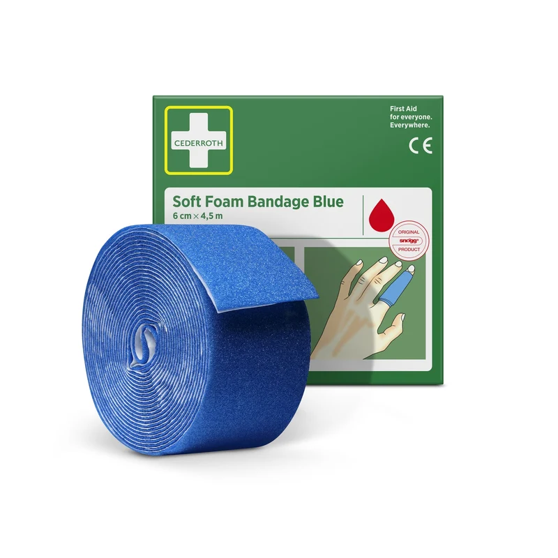 Cederroth Fingerverband Soft Foam, selbstklebend, 6 cm x 4,5 m