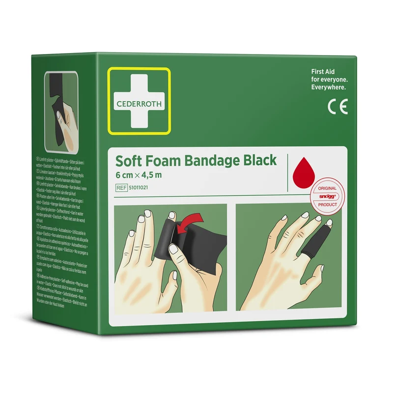 Cederroth Fingerverband Soft Foam, selbstklebend, 6 cm x 4,5 m