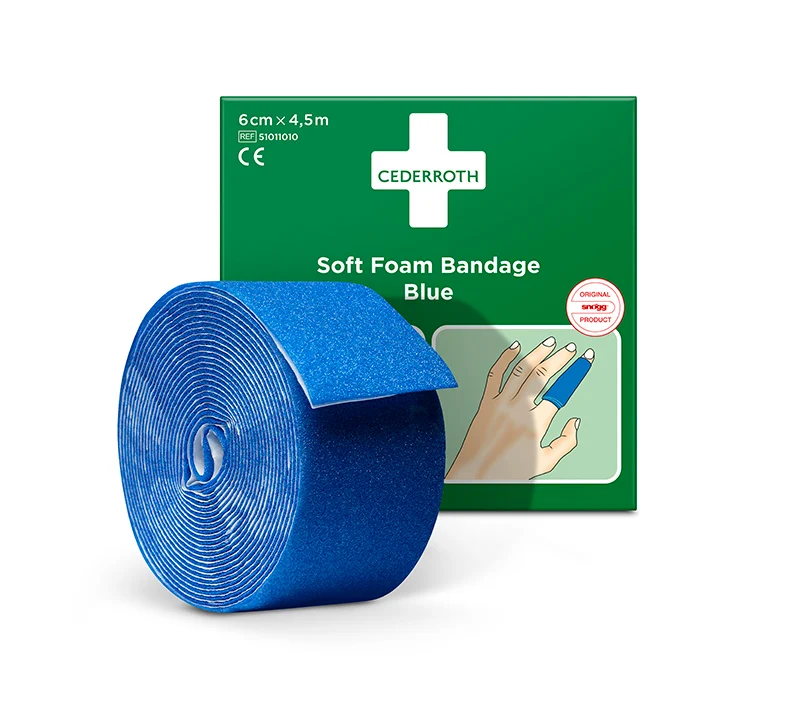 Cederroth Fingerverband Soft Foam, selbstklebend, 6 cm x 4,5 m