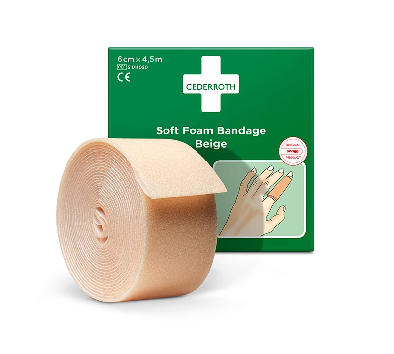 Cederroth Fingerverband Soft Foam, selbstklebend, 6 cm x 4,5 m
