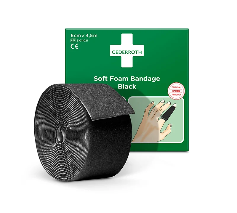 Cederroth Fingerverband Soft Foam, selbstklebend, 6 cm x 4,5 m