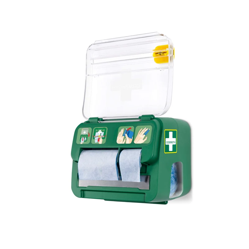 Cederroth Soft Foam 2in1 Verbandspender mit Wandbefestigung, gefüllt