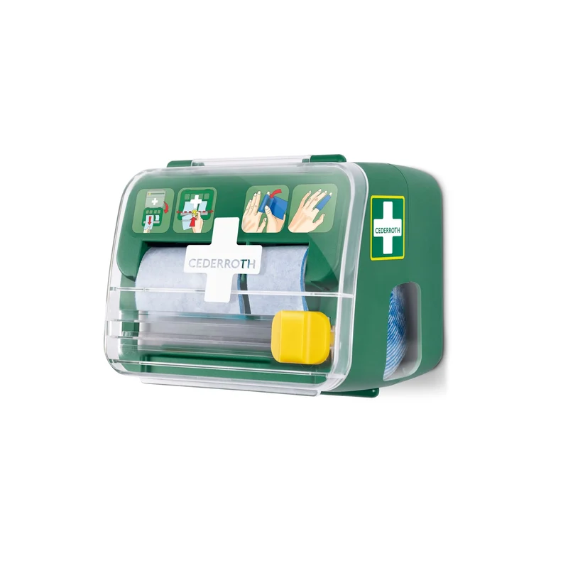 Cederroth Soft Foam 2in1 Verbandspender mit Wandbefestigung, gefüllt