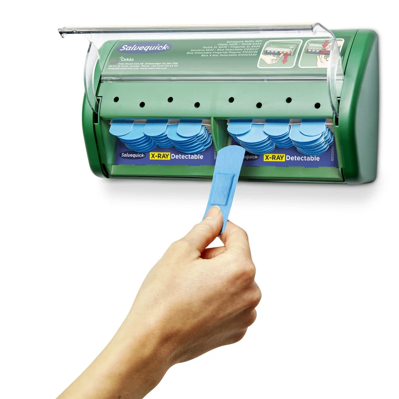 Cederroth Salvequick X-Ray Detectable Pflasterspender für die Lebensmittelindustrie