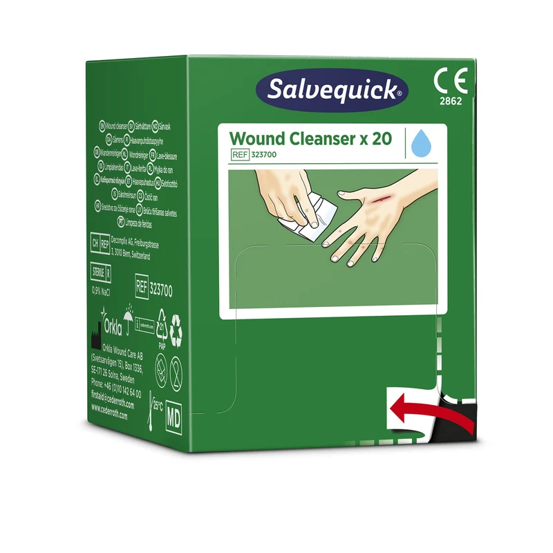 Cederroth Salvequick Wundreiniger, steril einzeln verpackt