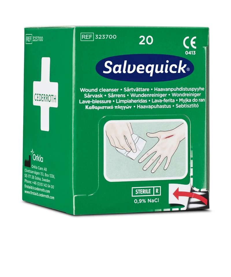 Cederroth Salvequick Wundreiniger, steril einzeln verpackt