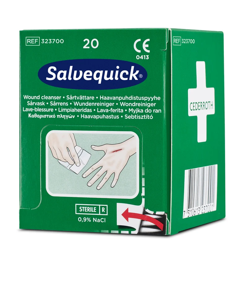 Cederroth Salvequick Wundreiniger, steril einzeln verpackt