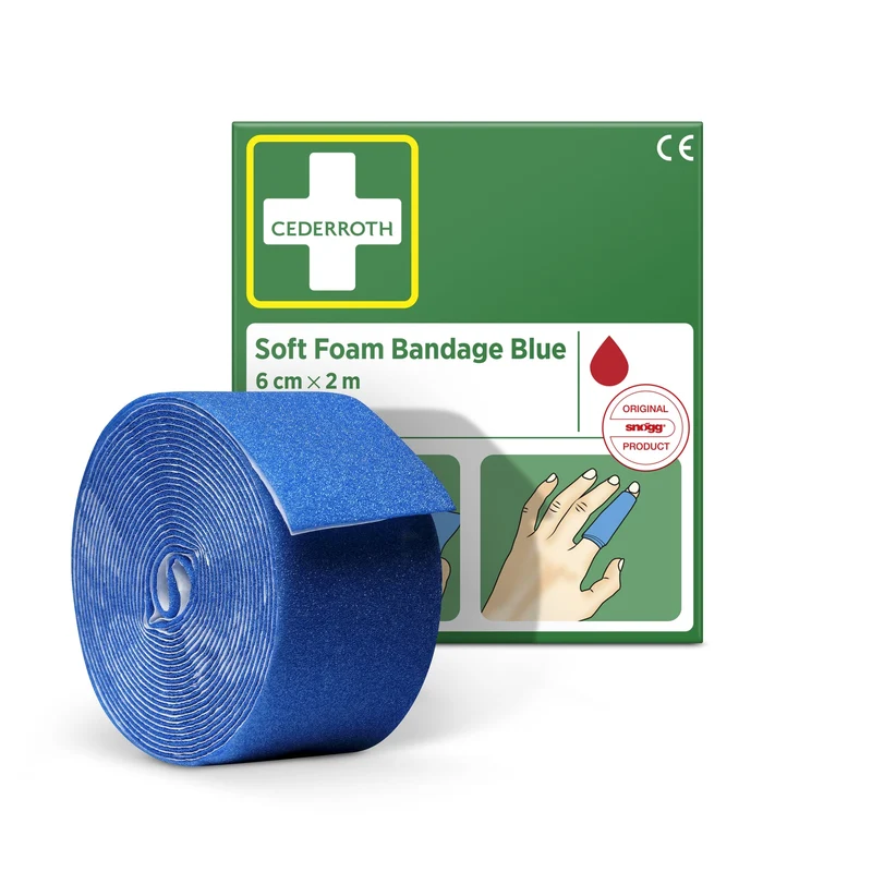 Cederroth Fingerverband Soft Foam, selbstklebend, 6 cm x 2 m