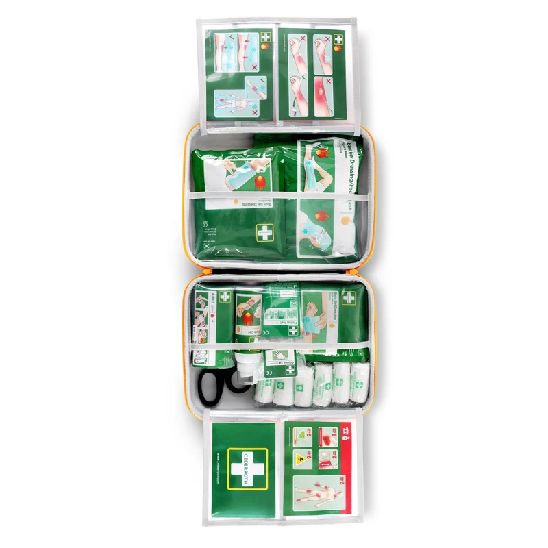 Cederroth Erste-Hilfe-Koffer First Aid Burn Kid für Brandwunden, robust mit rutschfestem Griff