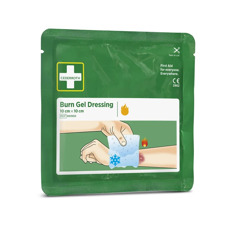 Cederroth Burn Gel Dressing Verband, kühlend, 10 x 10 cm