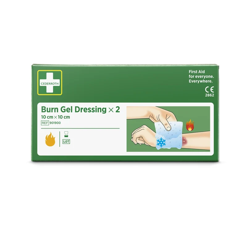 Cederroth Burn Gel Dressing Verband, kühlend, 10 x 10 cm