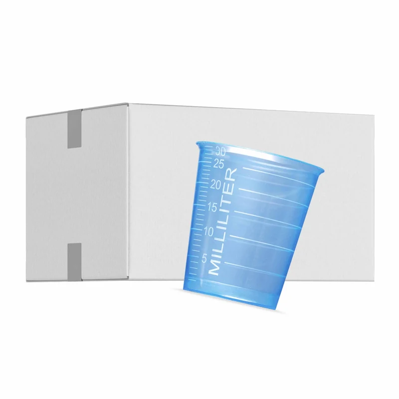 AMPri Med-Comfort Basic Einweg-Medizinbecher, 30 ml