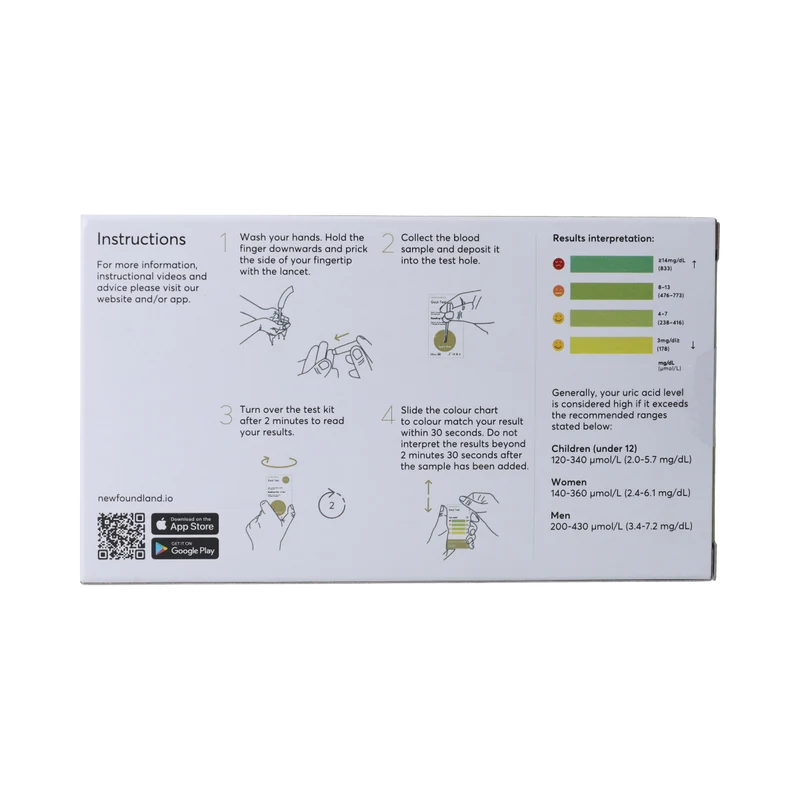 The Tester Gout test (urinezuur test - Jichttest) 1.00 Stuks