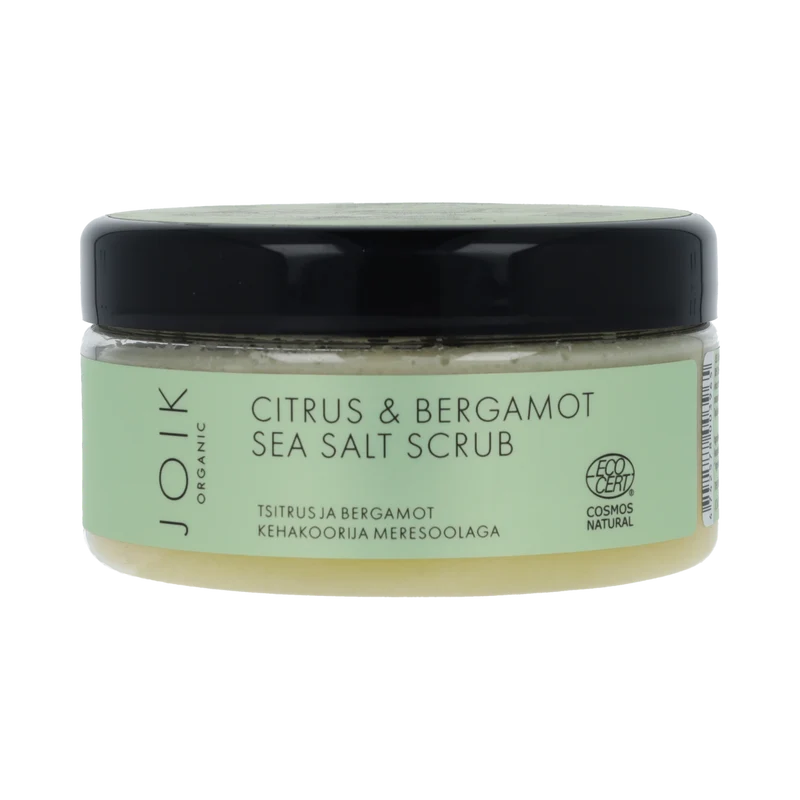 Joik Organics Citrus & bergamot sea salt scrub organic vegan 240.00 Gram