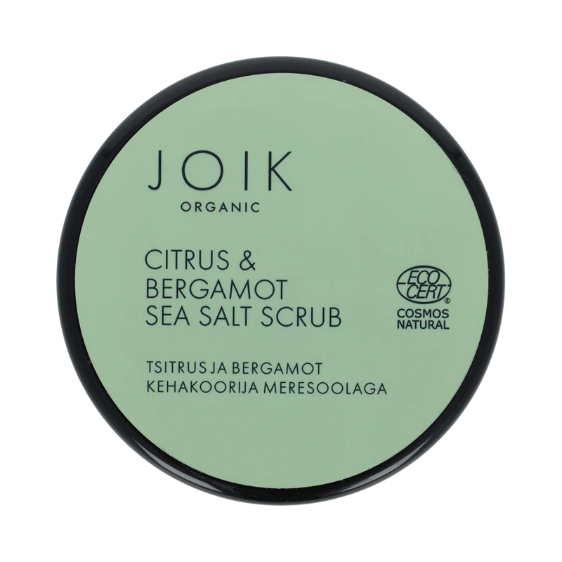 Joik Organics Citrus & bergamot sea salt scrub organic vegan 240.00 Gram