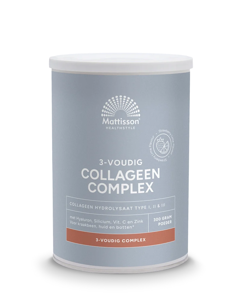 Mattisson Collageen complex 3-voudig Strawberry Lime 300.00 Gram