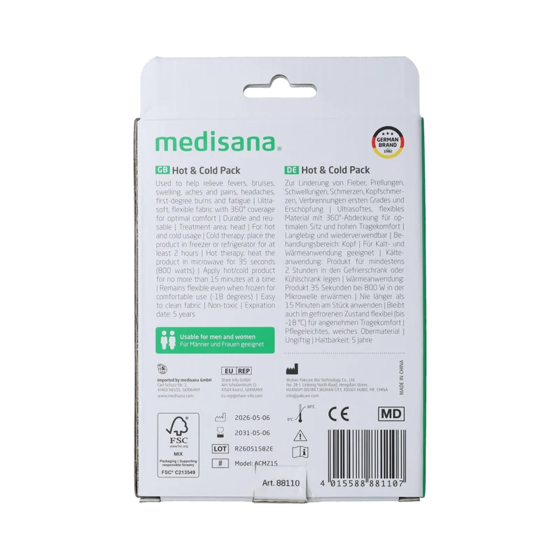 Medisana GP 100 - Hot & Cold Pack - Hoofd 1.00 Stuks