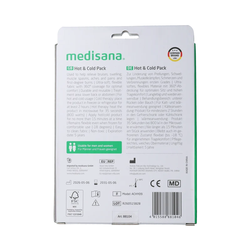 Medisana GP 104 - Hot & Cold Pack Rug 1.00 Stuks
