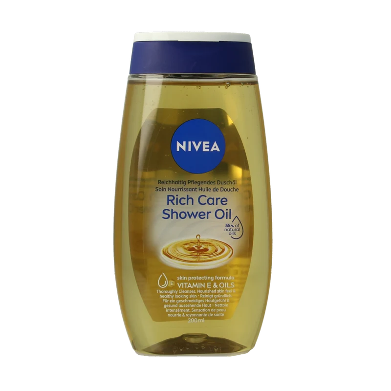 Nivea Natural douche olie verzorgend 200.00 Milliliter