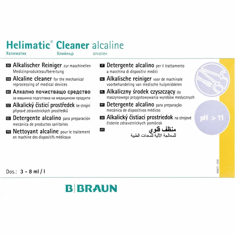 B. Braun Helimatic Cleaner alcaline, alkalischer Flüssigreiniger