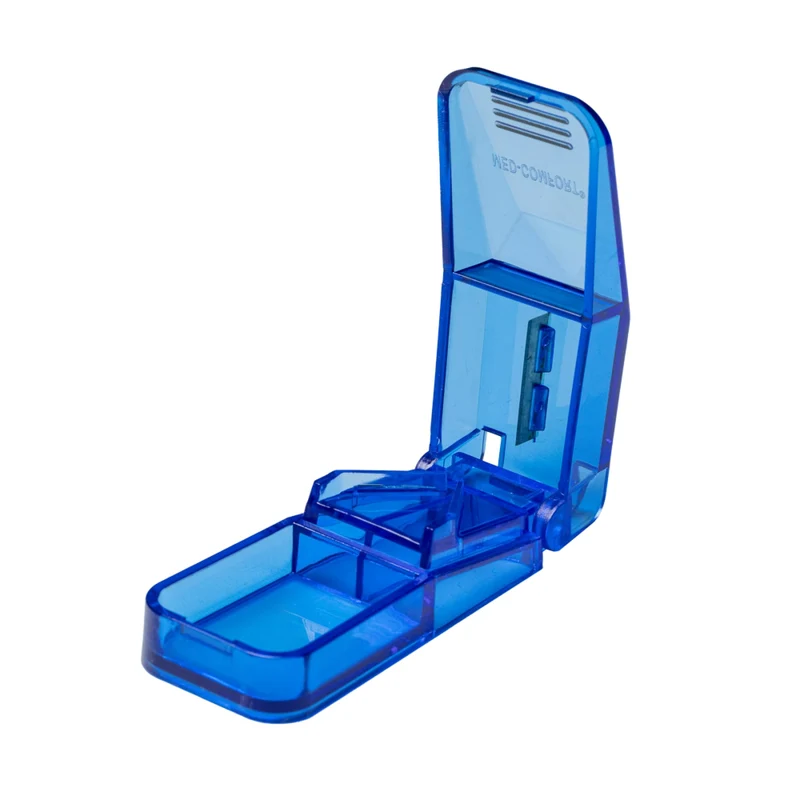 AMPri Med-Comfort Tablettenteiler, blau