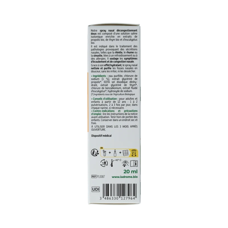 Ladrome Propolis neusspray bio 20.00 Milliliter