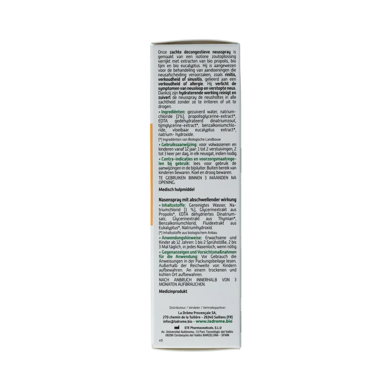 Ladrome Propolis neusspray bio 20.00 Milliliter