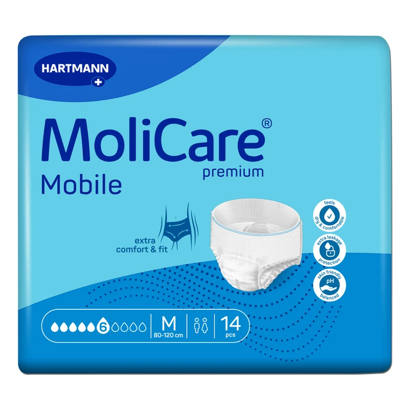 MoliCare Premium Mobile Inkontinenzhosen, 6 Tropfen