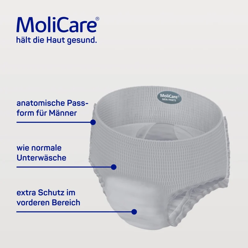 MoliCare Premium Men Pants Inkontinenzhosen 5 Tropfen, Größe L