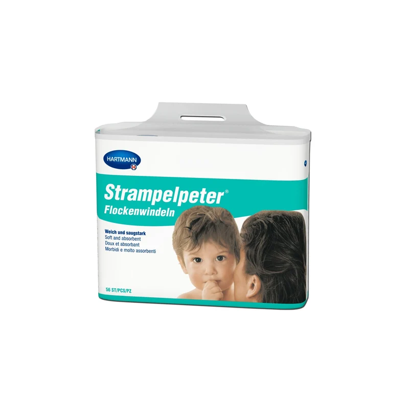 Hartmann Strampelpeter Flockenwindeln klein 30 x 11 cm