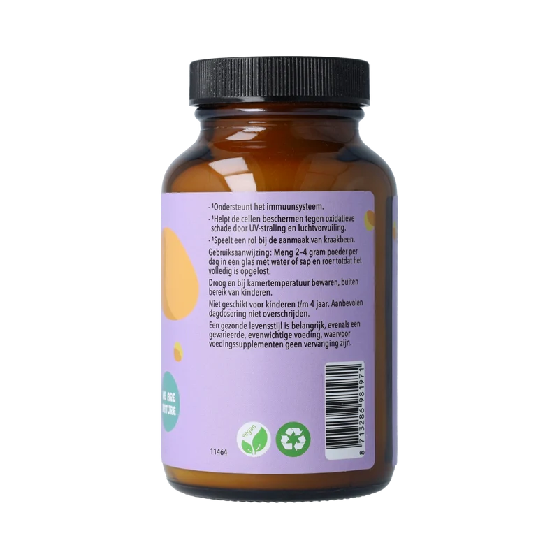 De Cruydhof De Cruydhof Vitamine C poeder, 200 gr 200.00 Gram