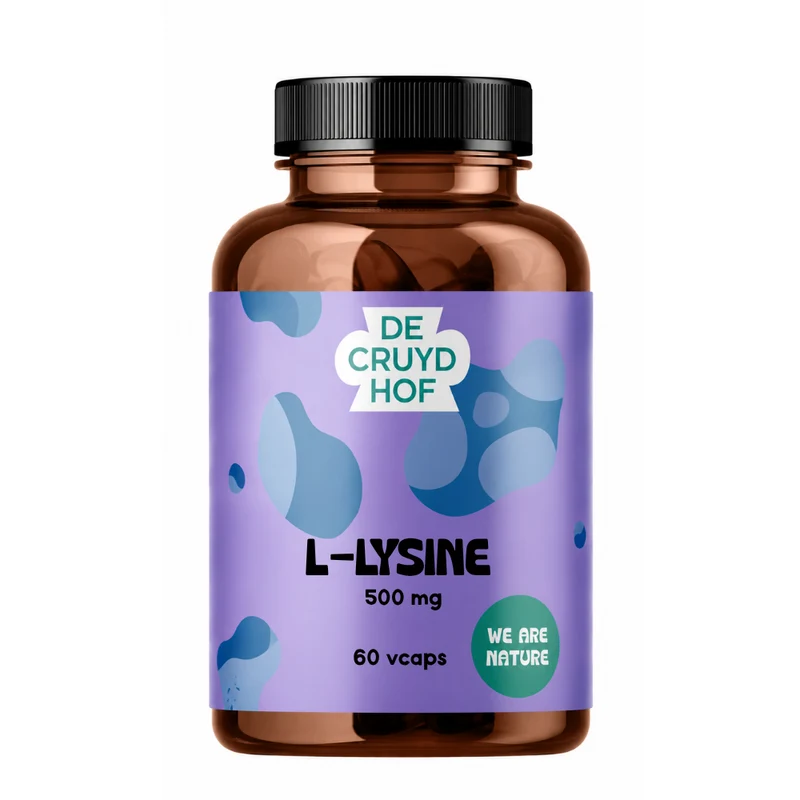 De Cruydhof De Cruydhof L-Lysine, 60 vcaps 60.00 Vegetarische capsules