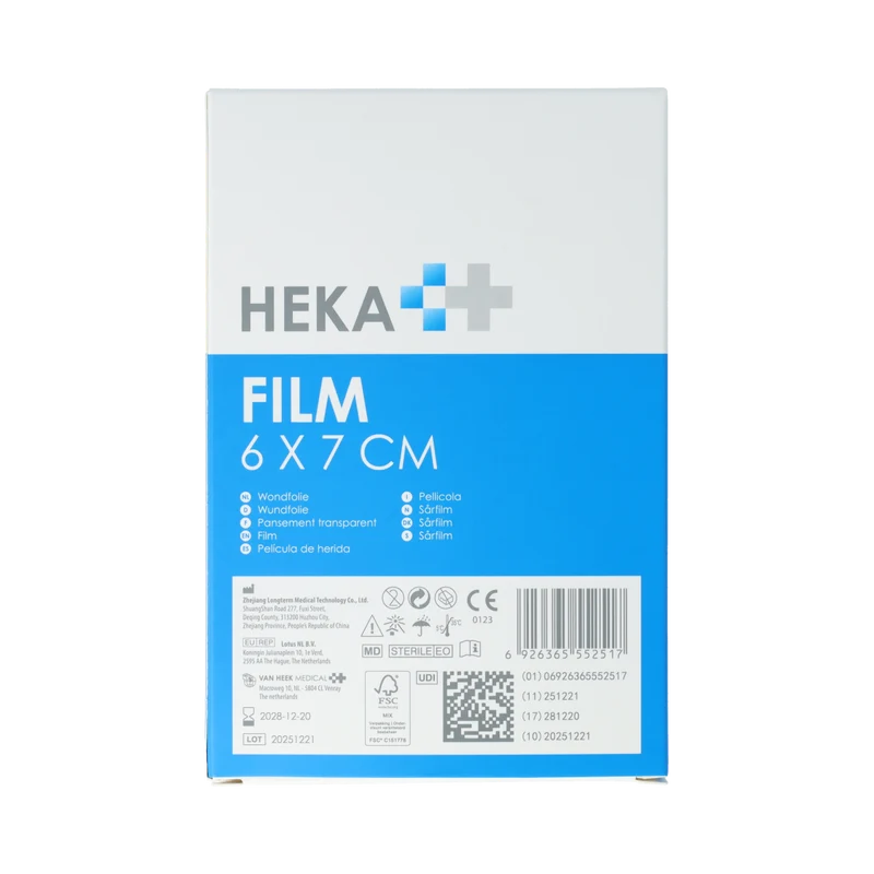Hekafilm Wondfolie 6 x 7cm 10.00 Stuks
