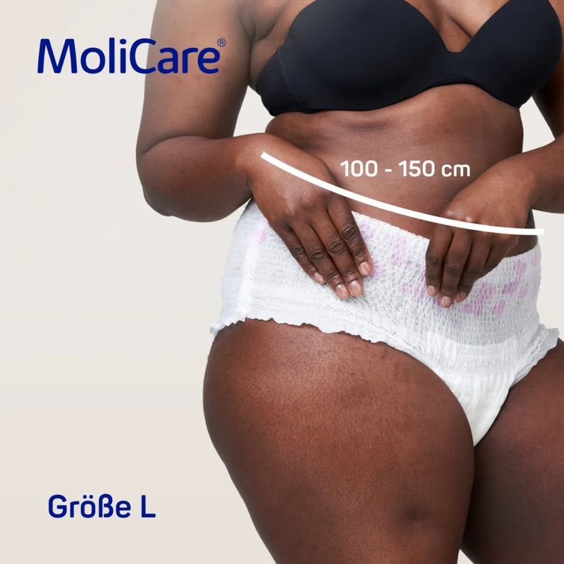 MoliCare Premium Lady Pants Inkontinenzhosen 7 Tropfen, Größe L