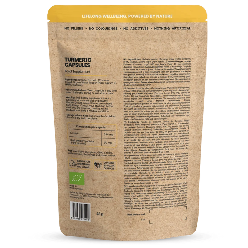 Goyu Kurkuma piperine bio 80.00 Capsules