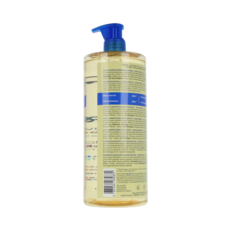 Uriage DERM-PHY Huile lavante dermatologique 1.00 Liter