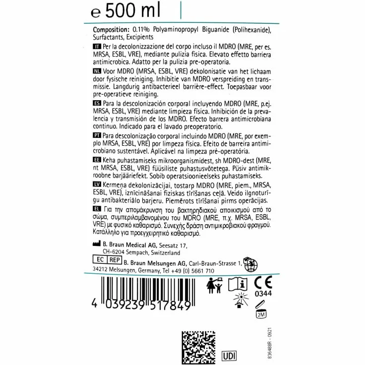 B. Braun Prontoderm Reinigungslösung zur MRE-Dekolonisation