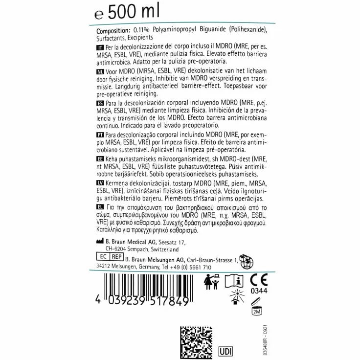 B. Braun Prontoderm MRSA Kit, kompaktes Reinigungsset
