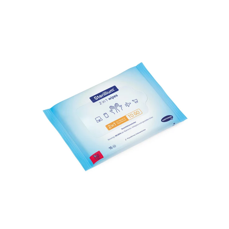 Sterillium® 2in1 wipes Desinfektionstücher für Hände und Flächen, dermatologisch getestet