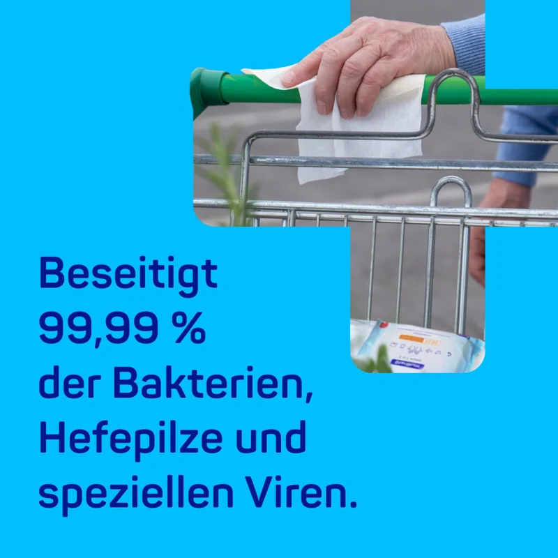 Sterillium® 2in1 wipes Desinfektionstücher für Hände und Flächen, dermatologisch getestet