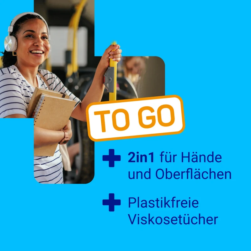 Sterillium® 2in1 wipes Desinfektionstücher für Hände und Flächen, dermatologisch getestet