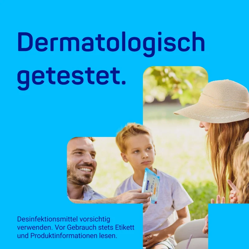 Sterillium® 2in1 wipes Desinfektionstücher für Hände und Flächen, dermatologisch getestet