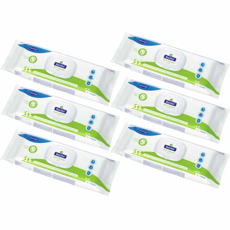 BODE Bacillol Zero Tissues XL-Flächendesinfektionstücher 20 × 30 cm, materialschonend
